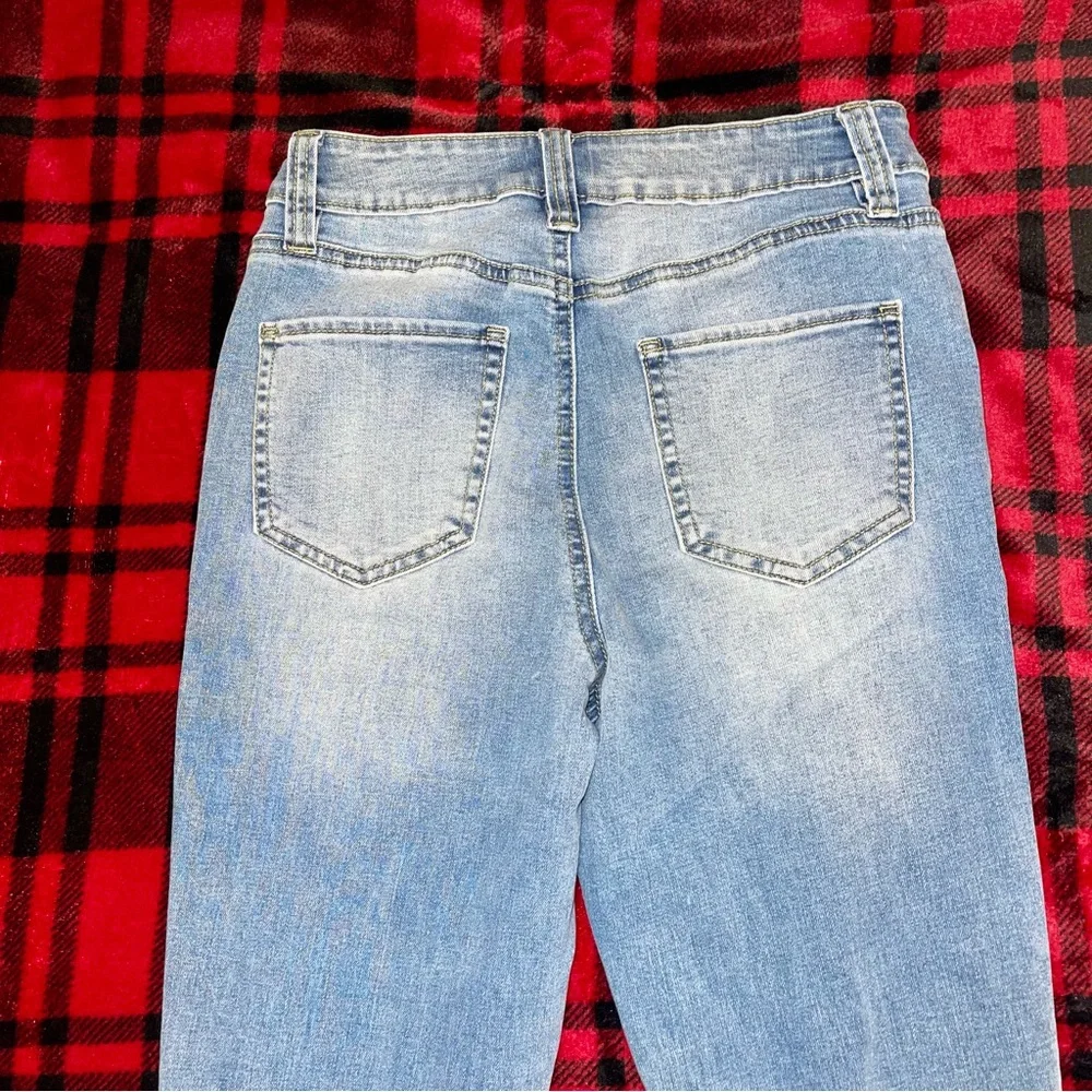 FLARE LEG DENIM JEANS - Picture 7 of 8